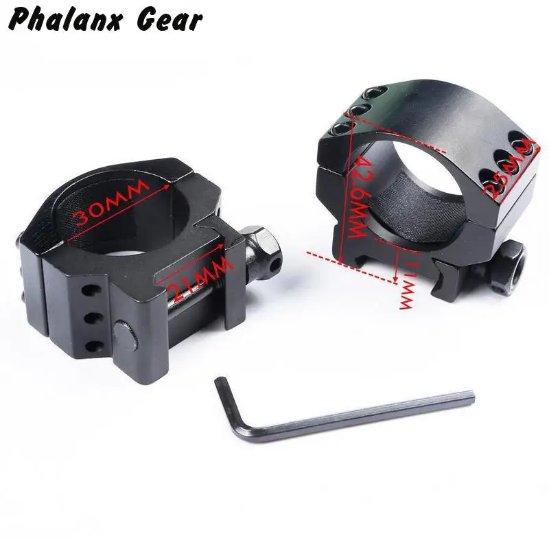 

Low Profile Ring Weaver Picatinny Rail Scope Mount Heavy 6 Bolts 30mm Scope Ring Extreme Hunting accessories