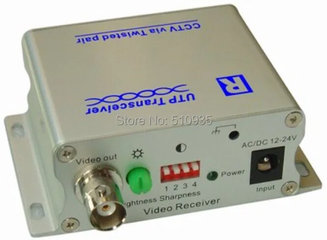 Cj-1800r / T 1CH UTP snap-приемопередатчик видео приемник и передатчик BNC CAT5 Balun 1200 м для