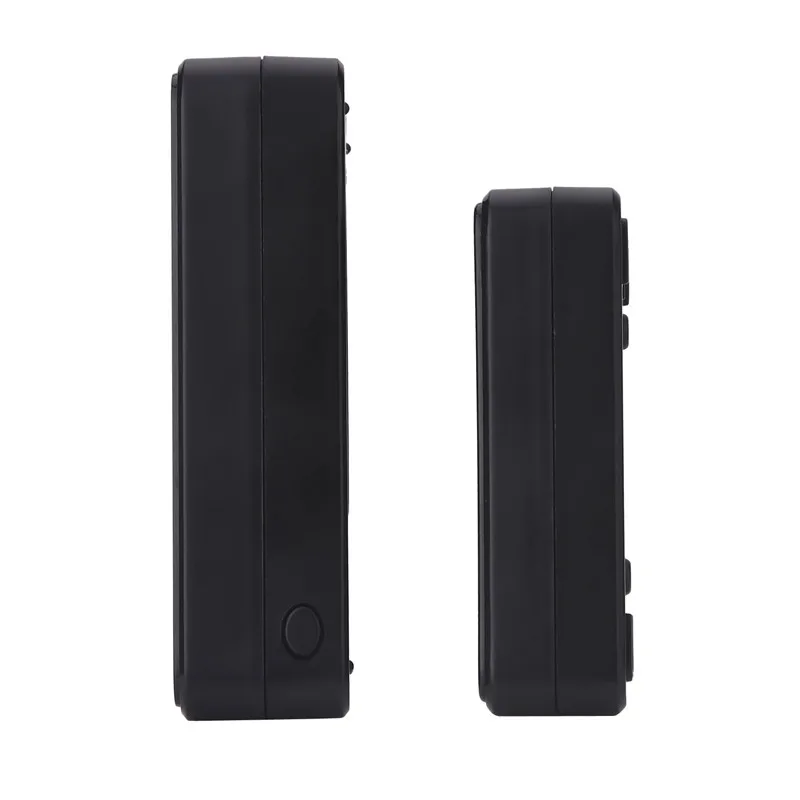 CACAZI Wireless Doorbell DC battery-operated Waterproof 1 Button 1 Receiver led light Home Cordless Door bell 48 CHime 6 volume