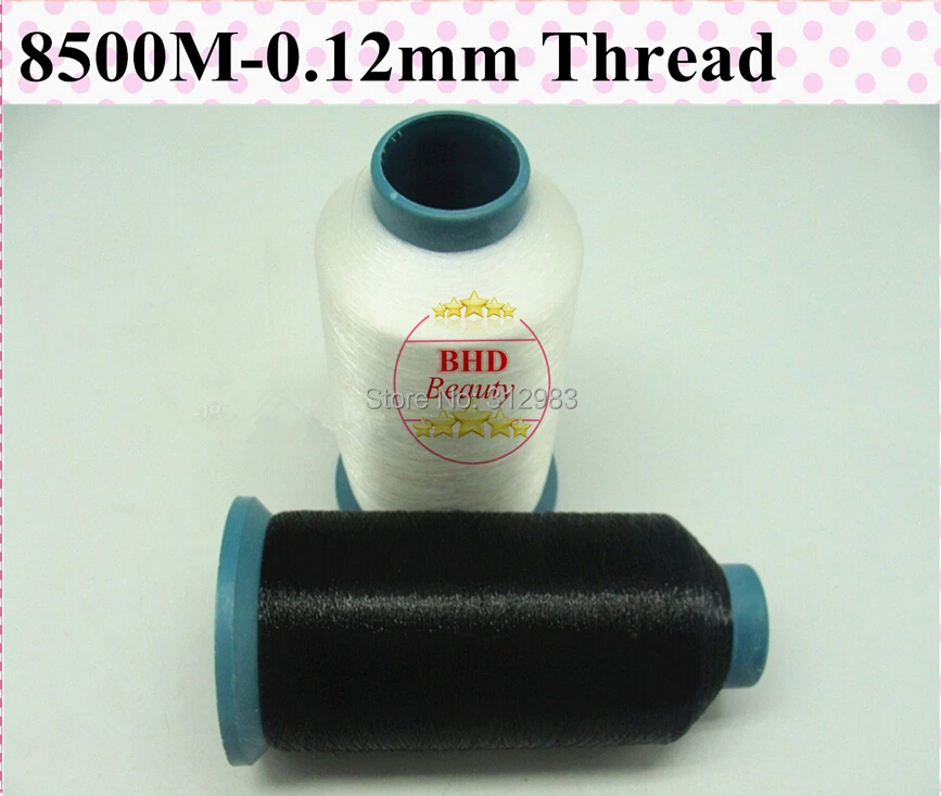 

Select one Color-8500m/roll 0.15mm Thread of Weaving Polyamide Nylon Fishing Thread Line wig / Hair Extension Weft Tools/clips