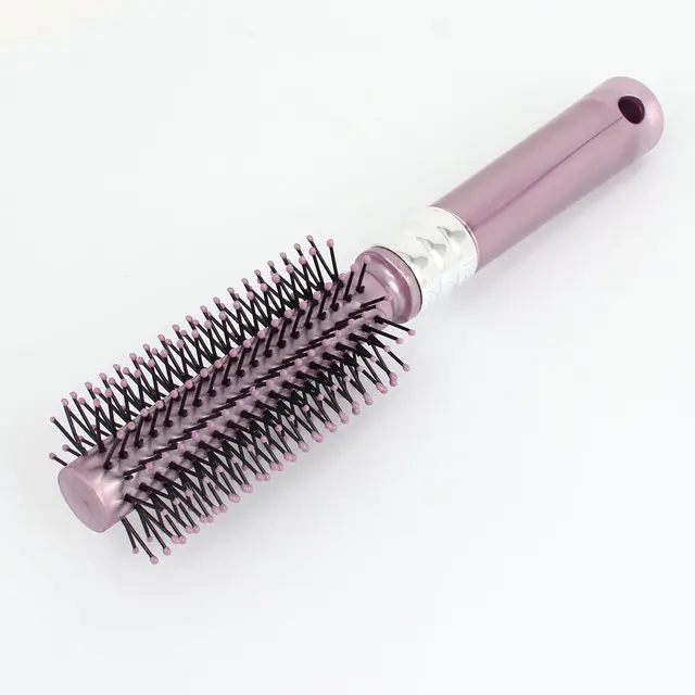 UXCELL Plastic Handle Round Hair Brush Hairbrush Salon Styling Bristles