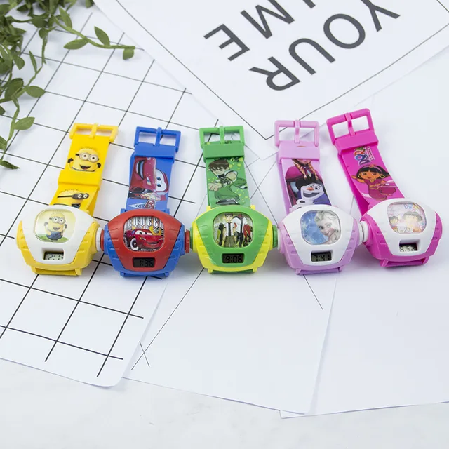 Children's Cartoon Projection Watch Car Mickey Minnie Ice Princess And Other Chi Children's Cartoon Projection Watch Car Mickey Minnie Ice Princess And Other Chi