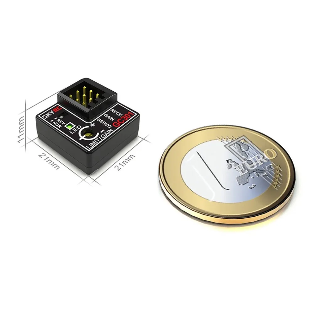 Original SKYRC GC301 Mini Gyro Gyroscope for RC Car Drift Racing <br />Car Steering Output Integrated Compact Light weight Design-in Parts <br />