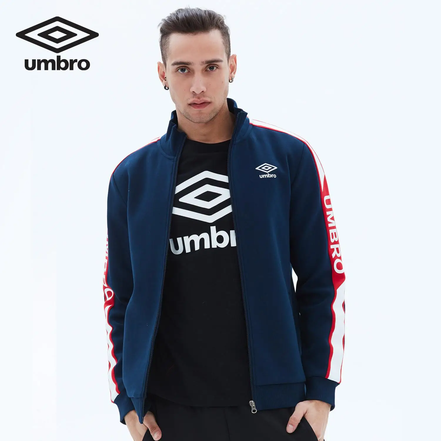 Umbro Новое мужское весеннее спортивное пальто для Отдыха Кардиган спортивная одежда свитер UO181AP2401 - Цвет: UO181AP2401 808