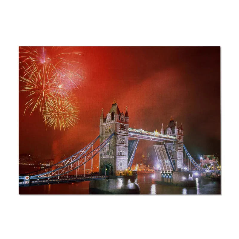 

Fireworks Bridge Pattern Table Decoration Bowl Disc Mats Pad for Dinner Table Dining Accessories Kitchen Placemat Table Napkin