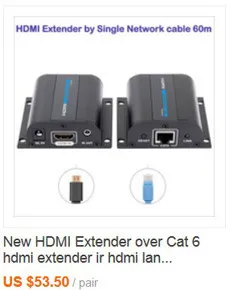 HDMI удлинитель 120 м с ИК-ретранслятором HDMI через Cat5e/Cat6 1080P адаптер для HDTV с адаптером питания