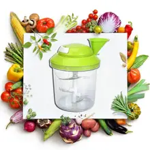 Ручной измельчитель овощей фруктов спиральный нож домашний кухонный комбайн измельчитель дробилка для мяса чеснокодавилка