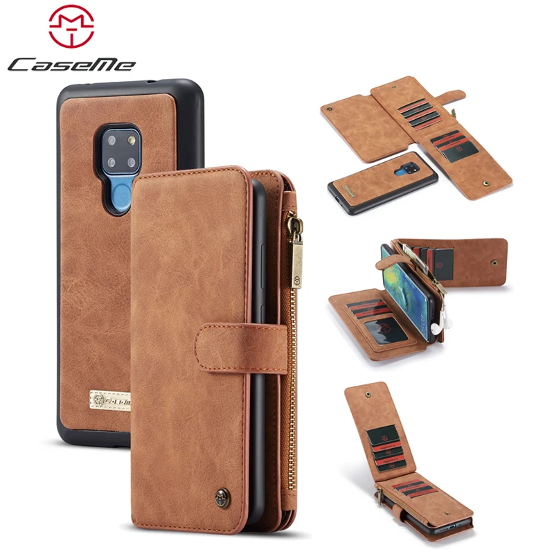 

CaseMe Luxury Genuine Leather Wallet Case for Huawei Mate 20 Pro Stand Flip Case Cover for Huawei Mate 20 with Card Slots