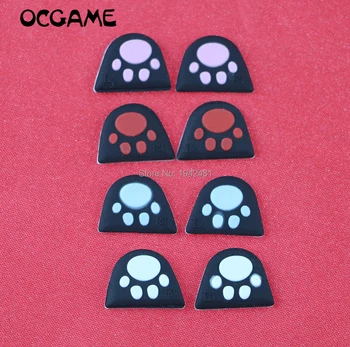 

OCGAME Cat Paw Custom Design Silicone Trigger Buttons Sticker Case Cap Adhensive for PS4 Controller L2 R2 Button Cover 50sets