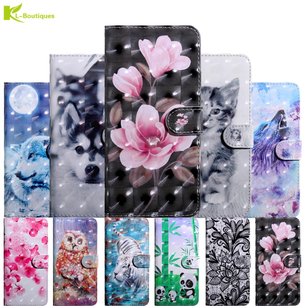 

3D Flip Leather Case Etui on For Coque Redmi 6A Cases sFor Xiaomi Redmi6A 6A Case 3D Fashion Cartoon Wallet Cover Fundas