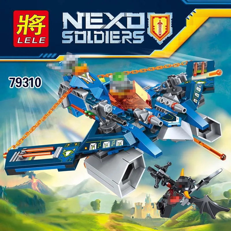 

LegoINGLYS Knights Future Castle Warrior Model building Blocks Educational Enlighten Bricks toys for children 313pcs