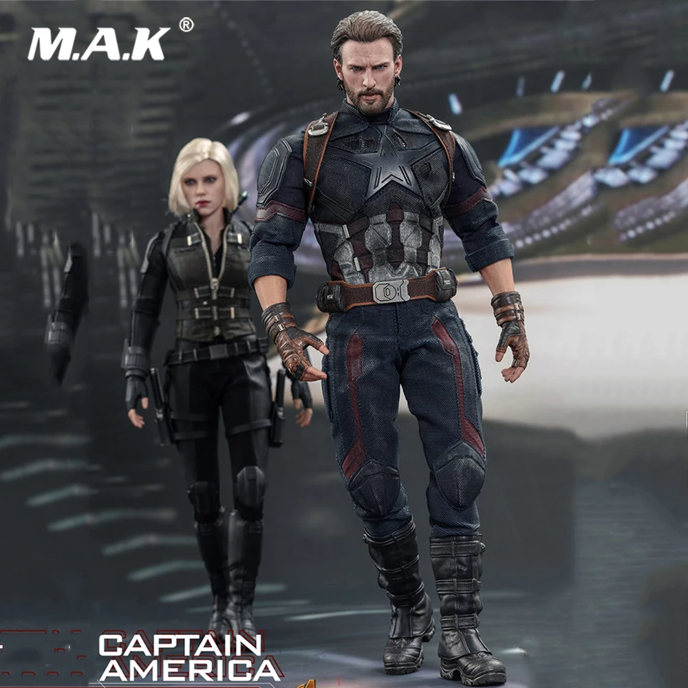 ^*Best Offers Collectible Hot Toys MMS480 Full Set Figure Model Avengers Infinity War 1/6 scale Captain America Figure Model for Fans Gifts