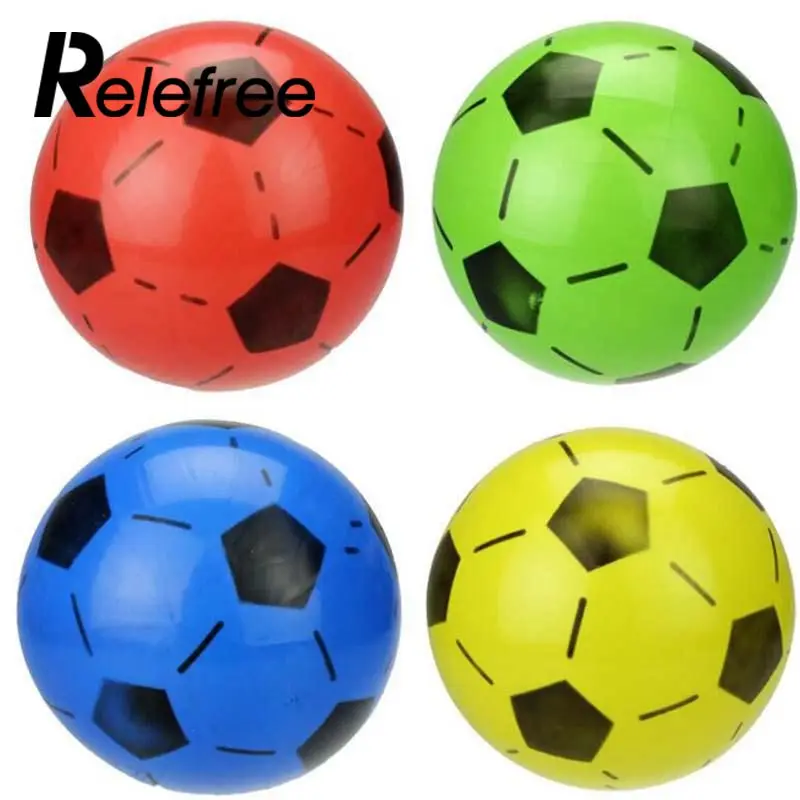 relefree Training Balls Children Inflation Elastic Soccer Balls School