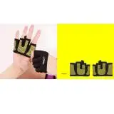 Тренажерный зал Половина Finger перчатки тренировочные фитнес перчатки Спорт Тяжелая атлетика упражнения скольжению перчатки