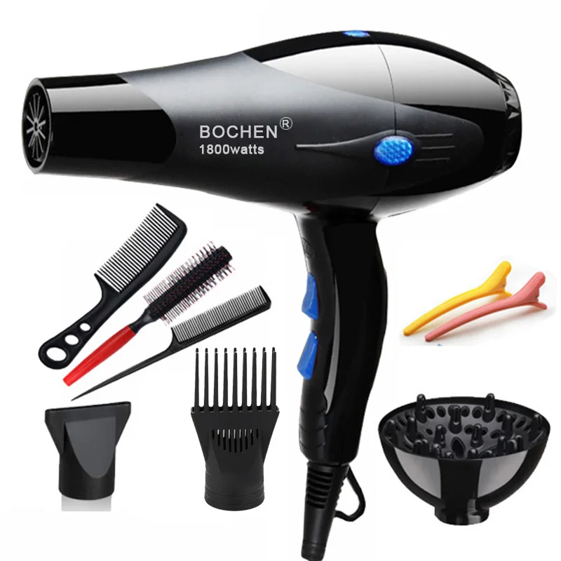 With EU Plug 1800W Hot And Cold Wind Hair Dryer Blow dryer Hairdryer