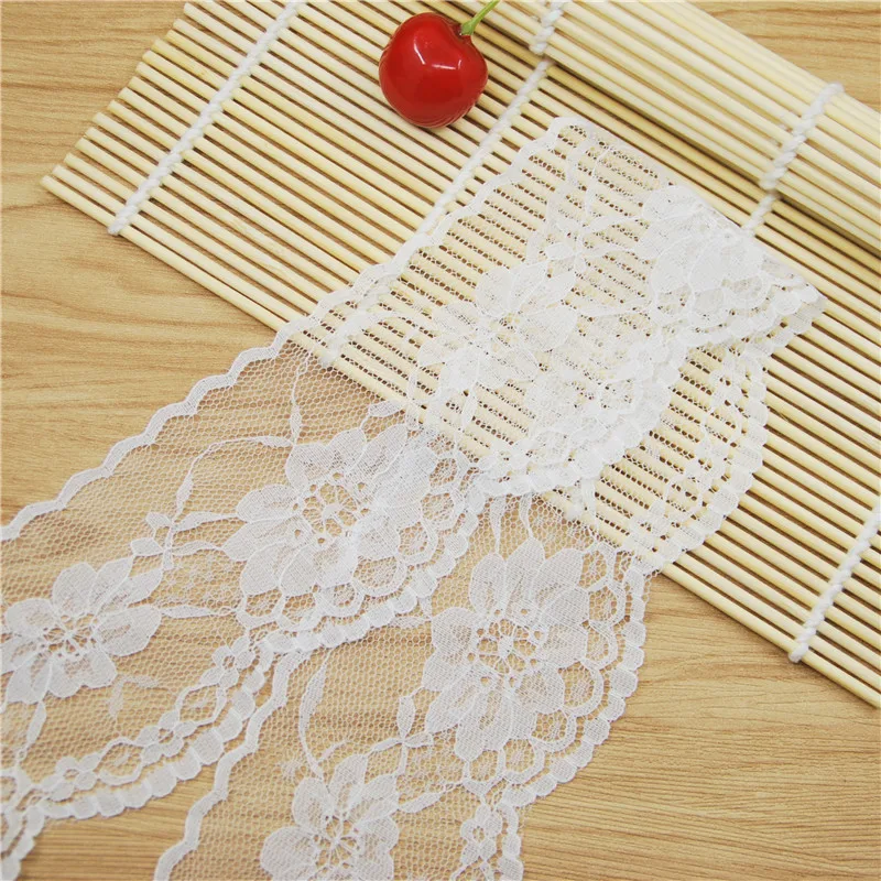 60mm Polyester Lace Trim White Fabric Sewing Accessories Cloth Wedding Dress Decoration Ribbon Craft Supplies 200yards L730-1 | Дом и сад