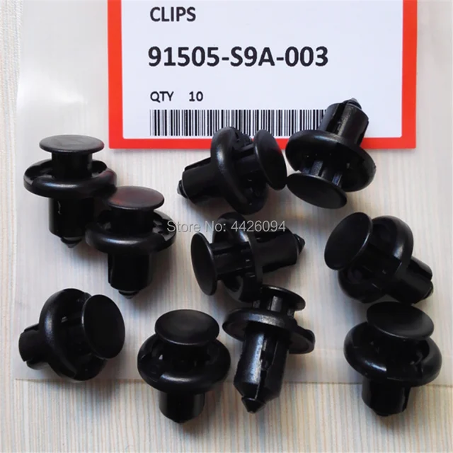 100x Bumper Clips 10mm Hole Hood Fender Push Rivets Retainer - Foto 3