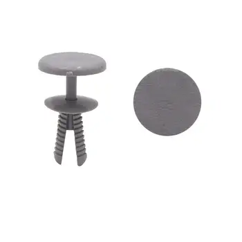 

uxcell 20Pcs 6mm Hole Dia Gray Car Plastic Rivets Splash Guard Fender Fastener Clip