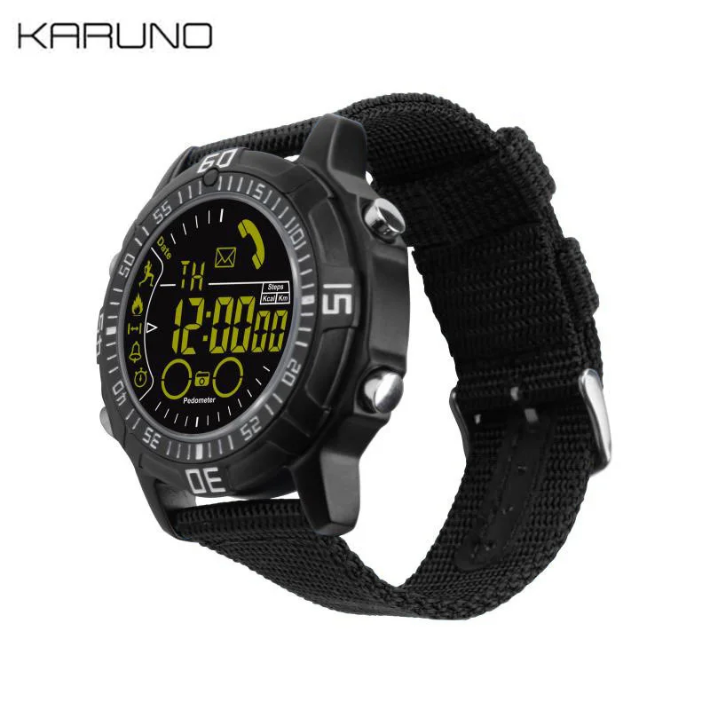 

KARUNO EX28A Outdoor Bluetooth Sports Watch Compatible iOS Android Ultra Long Waiting Machine Reminder Step 50 meters Waterproof