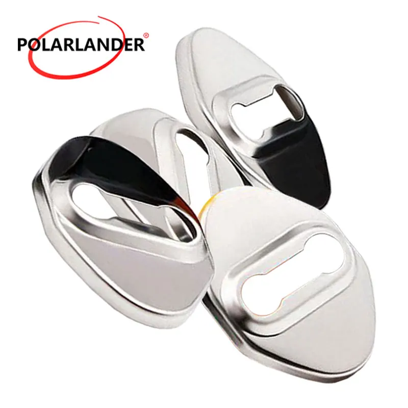 Car styling Car Door Lock Protective Cover For Toyota 4pcs/set Stainless steel