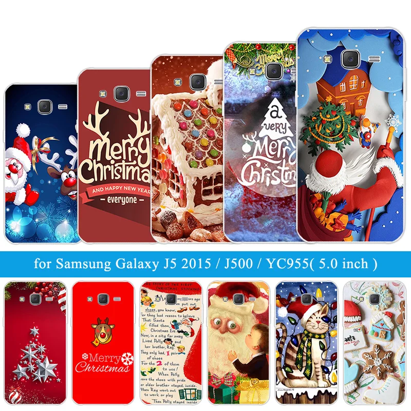 Для Samsung Galaxy J5 J500 J500F защитный чехол для телефона мягкий силиконовый 2015 черный