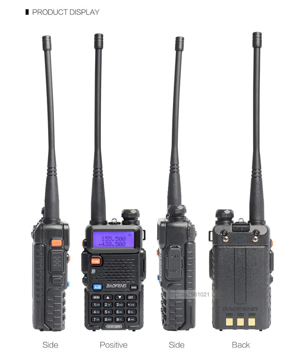 BAOFENG UV-5R рация 8 Вт UHF VHF Двухдиапазонная 1800 мАч UV5R портативная Baofeng рация 5R двухсторонняя CB Ham радио