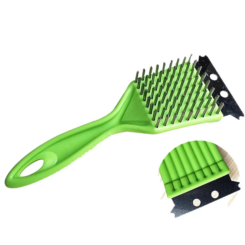 

Tenske bbq 2017 hot Stainless Steel Grill Steam BBQ Cleaning Cleaner Brush Barbecue Cooking*30 GIFT Drop
