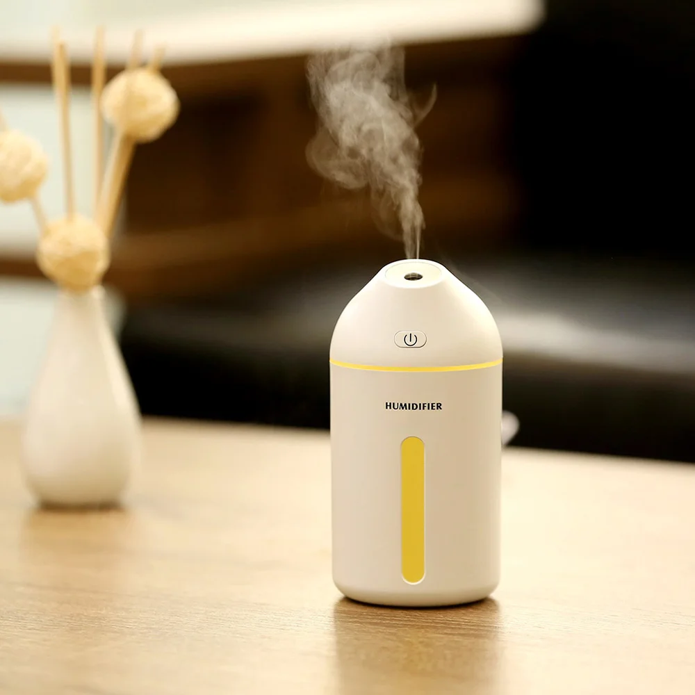 

320ml Mini USB Cute Air Humidifier Ultrasonic Mist Maker with Led Function Can used for bedroom and car