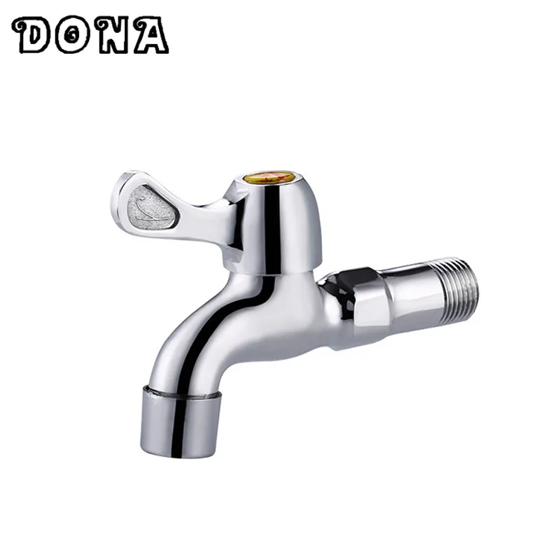 Single Lever Chrome Brass Wall Mounted Washing Machine Bibcock Stop