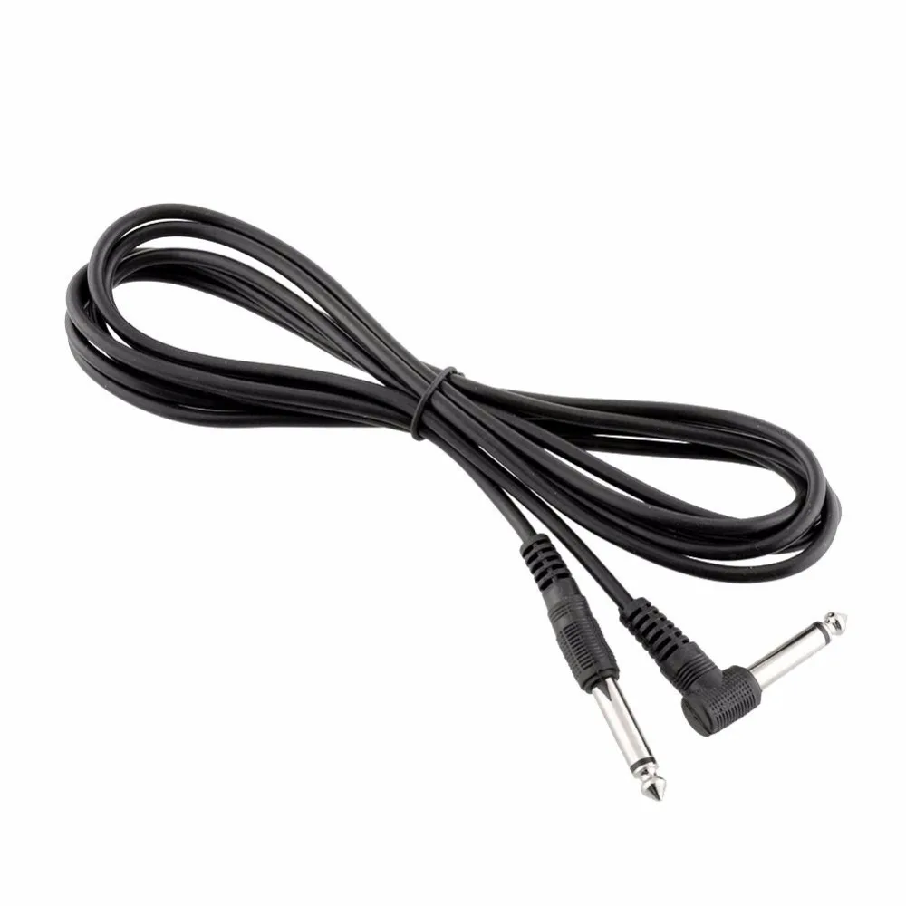 

New 10FT Guitar-Amp Cable Electric Guitar Amplifier 3 m Cord Wire Black Right angle Audio Patch Adapter 6.5mm to 6.5mm