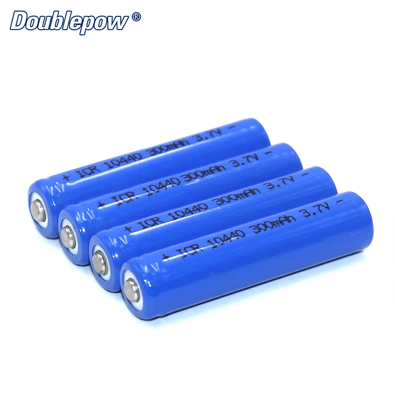 4 шт./лот Бесплатная доставка doublepow dp-10440 300 мАч 3.7 В литий-ионная аккумуляторная