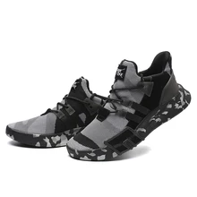 

VOESPO Sneakers Sports Running Breathable Flat Solid Lace-up Walking Shoes