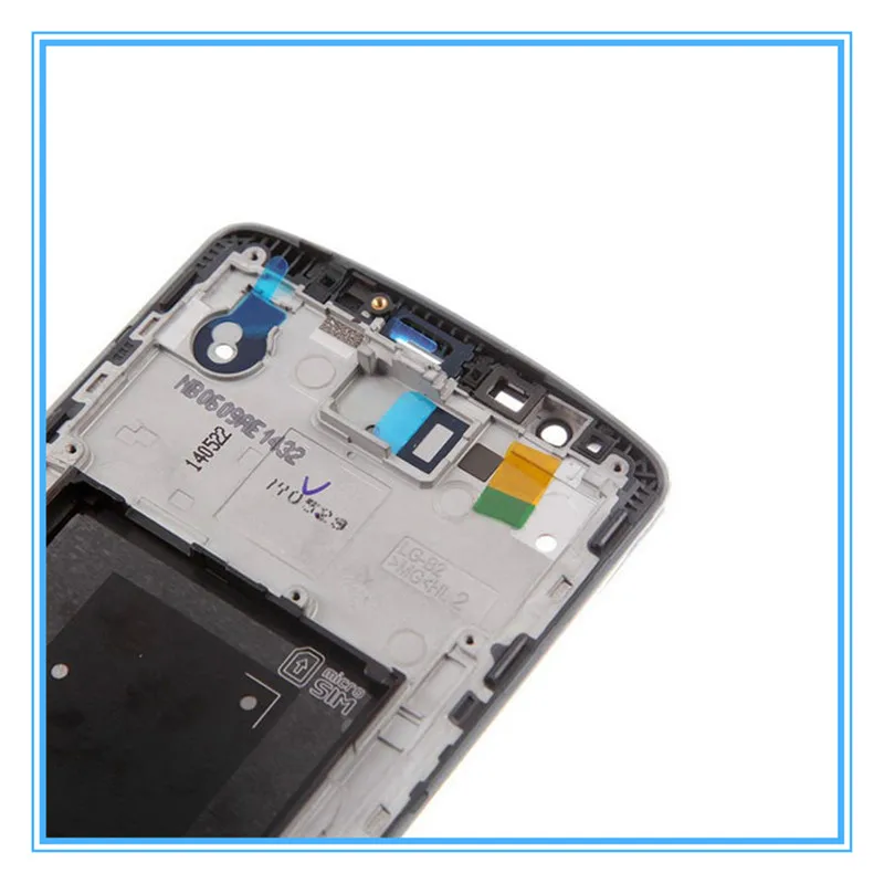 Оригинальная новая поддерживающая рамка для ЖК дисплея LG G3 D850 D855 Передняя панель