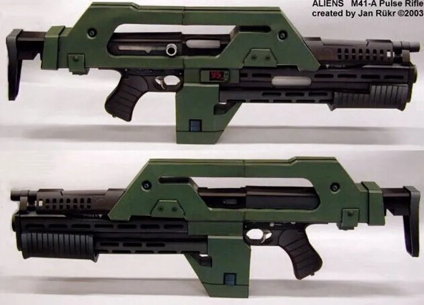 Высококачественный 1:1 масштаб инопланетянин 3 оружия M41-A импульсная винтовка DIY 3D бумажный модельный комплект