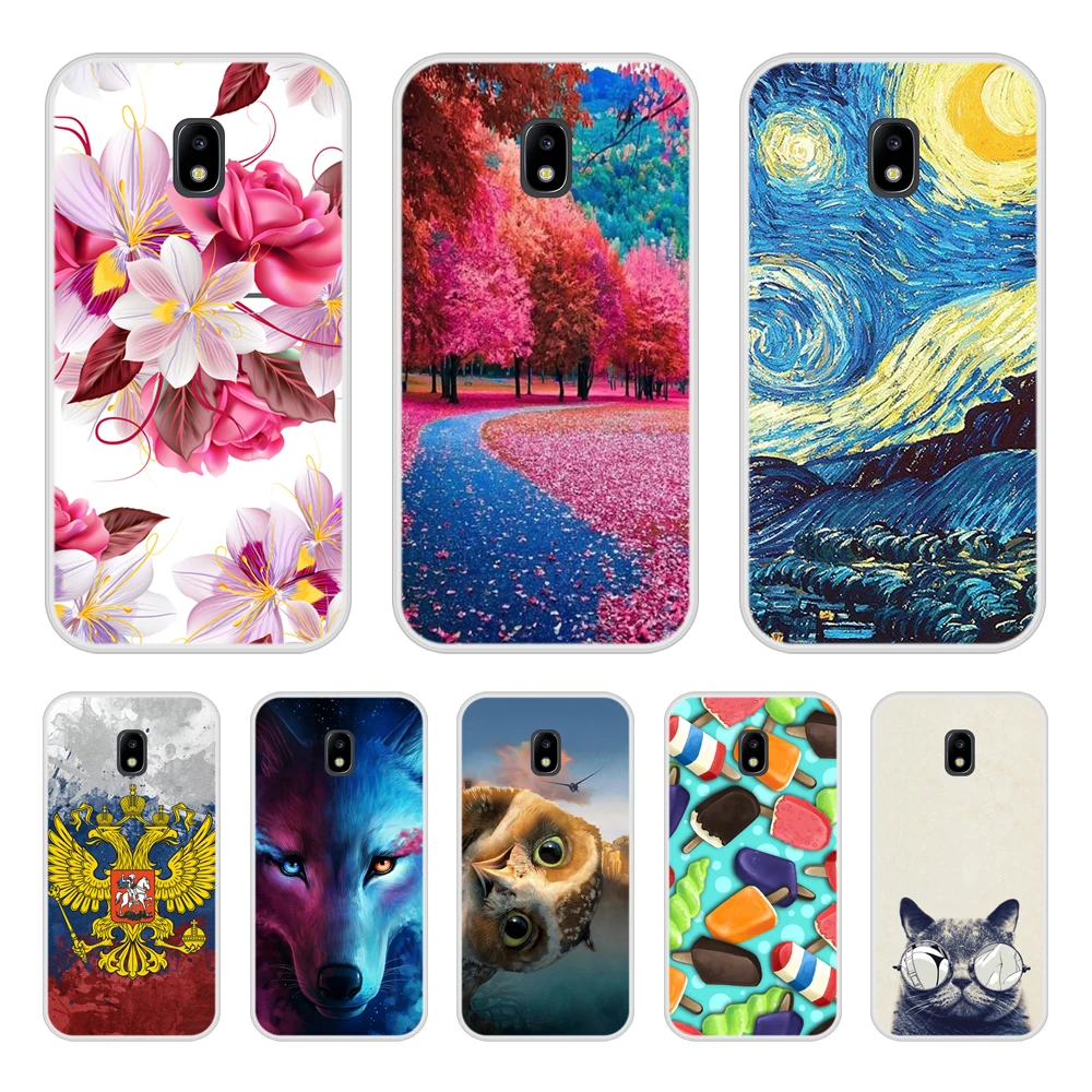 Phone Case For Samsung Galaxy J3 2017 Soft Silicone Cool Patterned Printing J 3 Cover In Stock |