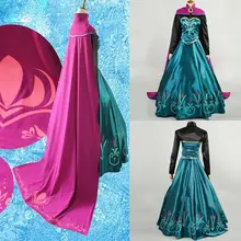 M L XL Snow Queen anna dress adult halloween princess anna Coronation cosplay costume Movie party women fancy dress Custom Made