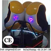 360 Degree Rotation Virtual Reality 3 Seats 9D VR Simulator Games Egg Cinema Movie Amusement Equipment