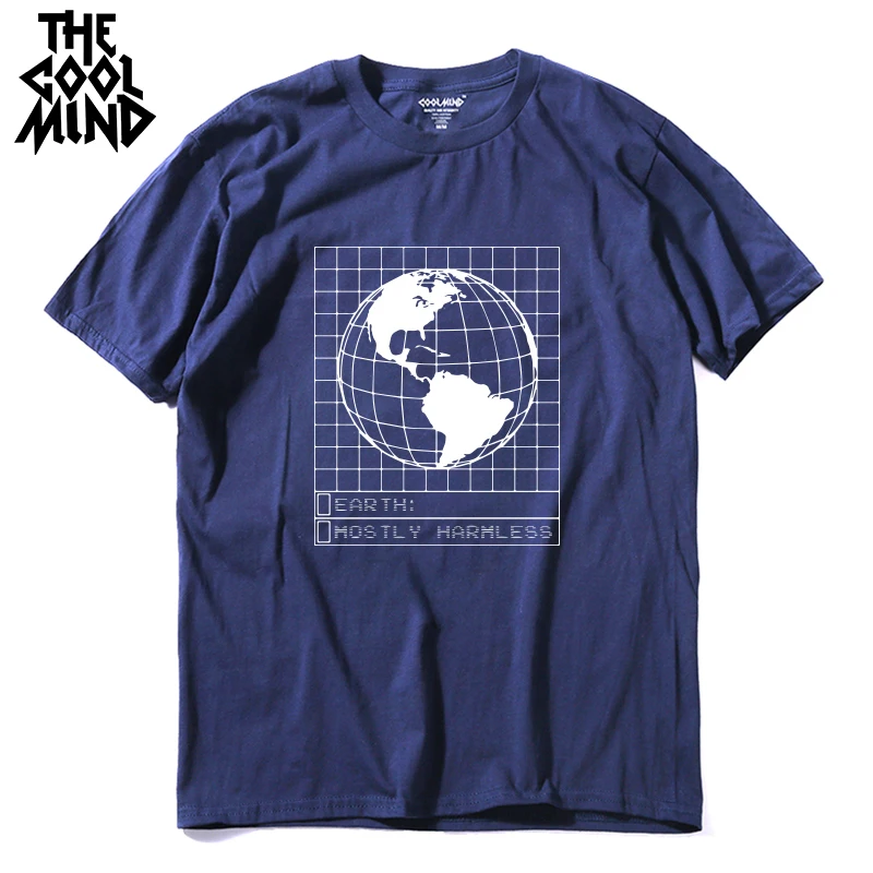 

COOLMIND qi0441A 100% cotton o-neck loose summer men T shirt casual cool men tshirt male t-shirt tee shirts LMYX