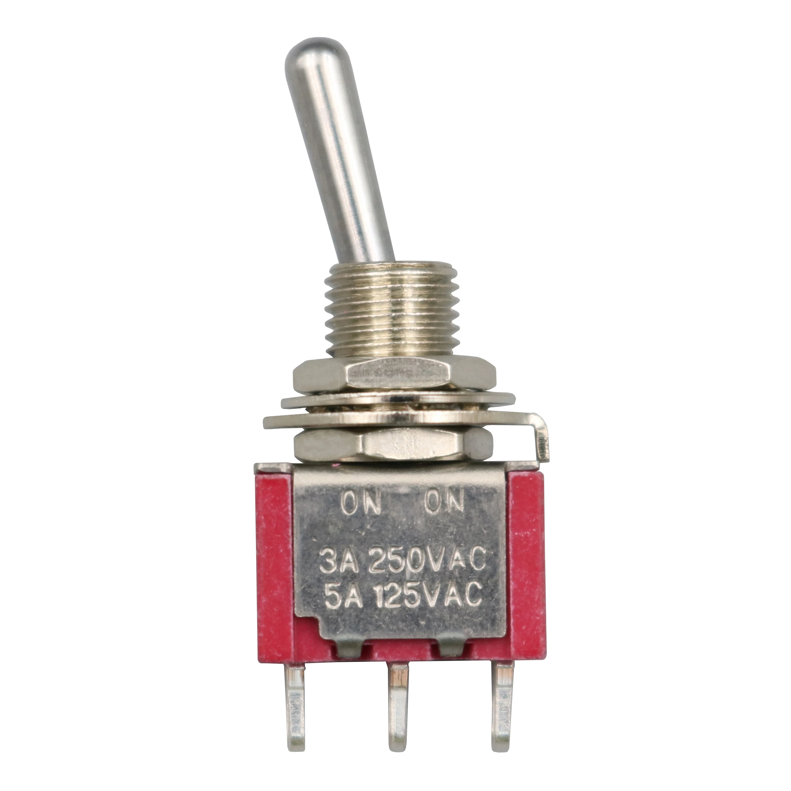 5 шт. SH T8013-S ON-ON поддерживает 2 положения 3Pin металлическая ручка мини тумблер SPDT |