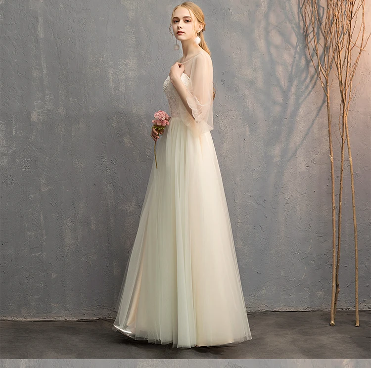 Champagne Bridesmaid dress 2019 Customized four style available a-line Bridesmaid Dresses for Wedding Party Vestido De Noiva Champagne Bridesmaid dress 2019 Customized four style available a-line Bridesmaid Dresses for Wedding Party Vestido De Noiva