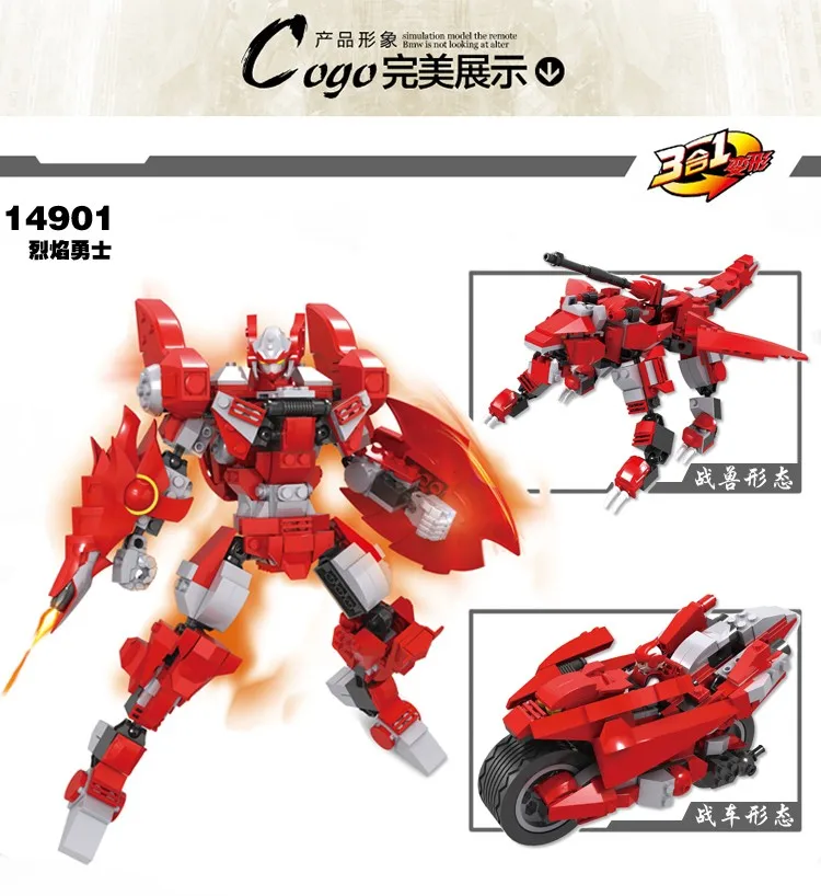 5  5 styles cartoon robot models Building Blocks Educ1ational Toys For Kids Compatible Legos COGO4901