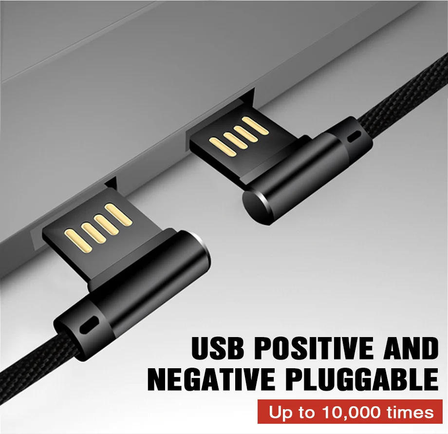 3а тип-c USB Micro usb 90 градусов локоть Быстрая зарядка тип-c кабель для samsung huawei Xiaomi зарядное устройство адаптер Быстрая зарядка кабель