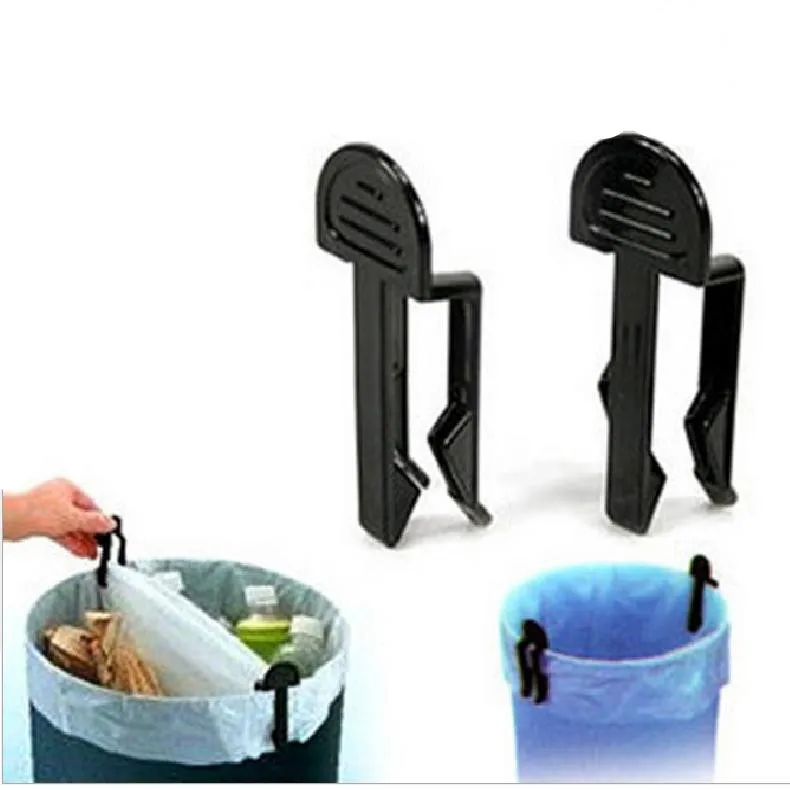 2pcs/lot Wastebin Garbage Bag Fixing Clip Waste Bin Bag Holder Rubbish