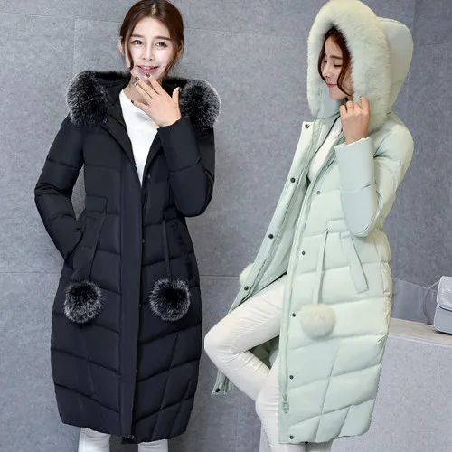 Nieuwe Collectie Winter Fashion Vrouwen Eendendons Jas Jas met Real Vossenbont Hoodies Maxi Lange Dikke Parka Zwart Grijs Roze Groen XL Nieuwe Collectie Winter Fashion Vrouwen Eendendons Jas Jas met Real Vossenbont Hoodies Maxi Lange Dikke Parka Zwart Grijs Roze Groen XL