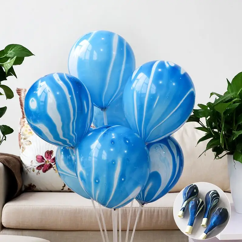 10 шт./лот Мрамор Агат латексные воздушные шары для дня рождения baby shower Свадебные