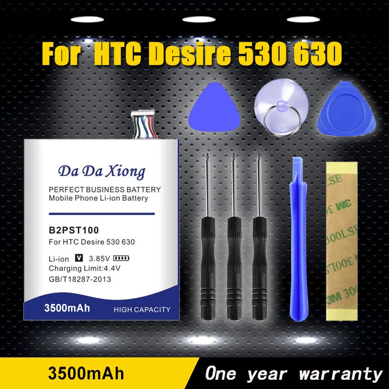 

High quality 3500mAh B2PST100 Battery for HTC Desire 530 630 650 D530U Phone Battery