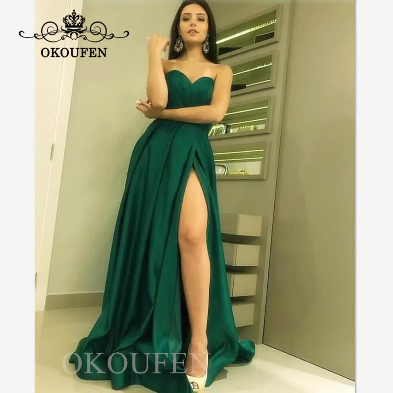 

Under 100 Cheap Prom Dresses For Women 2019 Green Long A Line Corste Back Formal Evening Dress Party Gown Customize