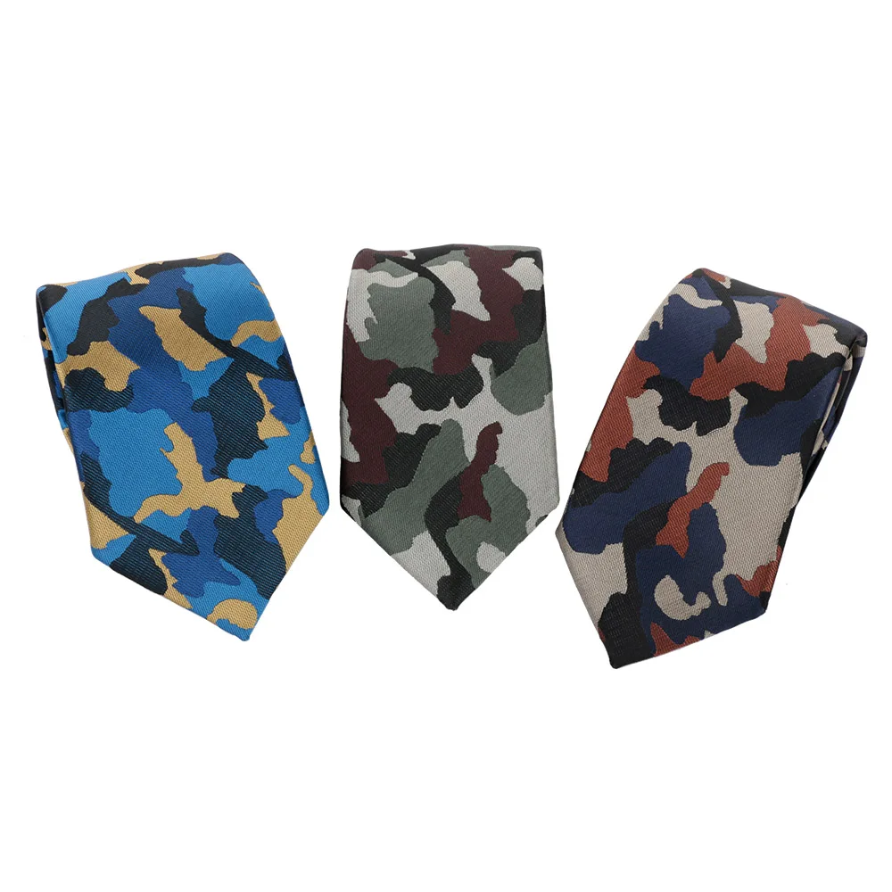 

Fashion Camouflage Tie Mens Floral Polyester Skinny Thin Army Military Camo Necktie Men's Clothing Accessories For Business Suit