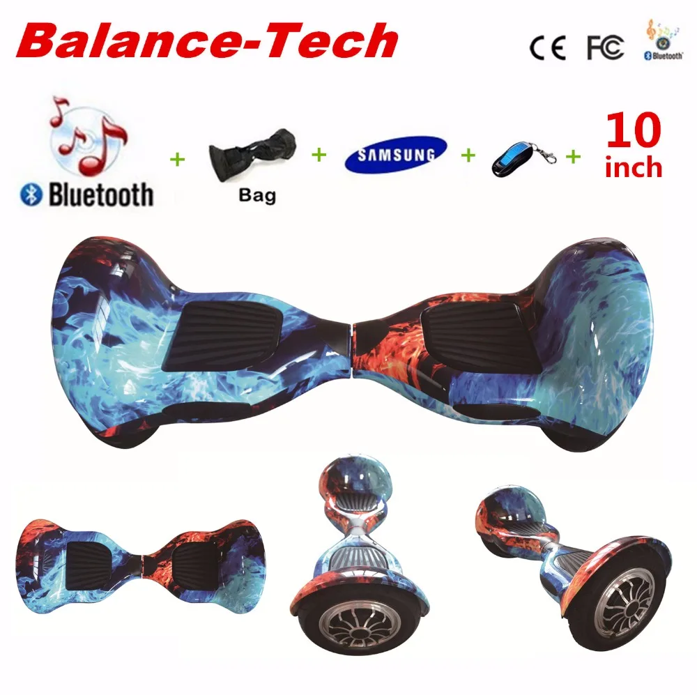 

Free Tax Gyroscooter 10 inch Hoverboard Self Balance Scooters Samsung Battery 2 Wheels Smart Electric Skateboard with Remote/Bag