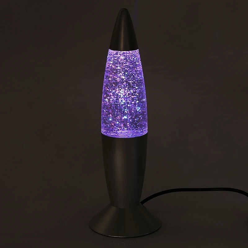  New Brand 1pc 3D Rocket Multi Color Changing Lava Lamp RGB LED Glitter Party Mood Night Light Chris - 32952870878